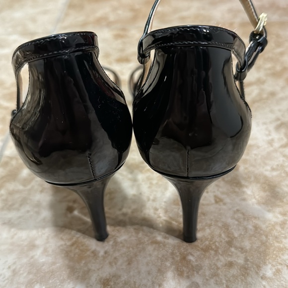 Michael by Michael Kors Two Inch Heels in Gold and Black - Picture 4 of 8